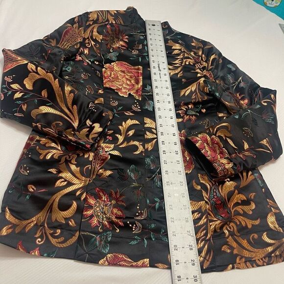 Soft Surroundings Moon Dynasty Woven Jacquard Jacket Size XS - Picture 9 of 9